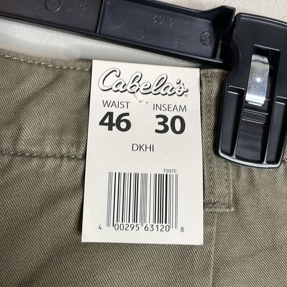 SOLD Cabela’s | Men’s Flannel Lined Khaki Pants Size Big & Tall 46x30 NWT - Picture 6 of 7